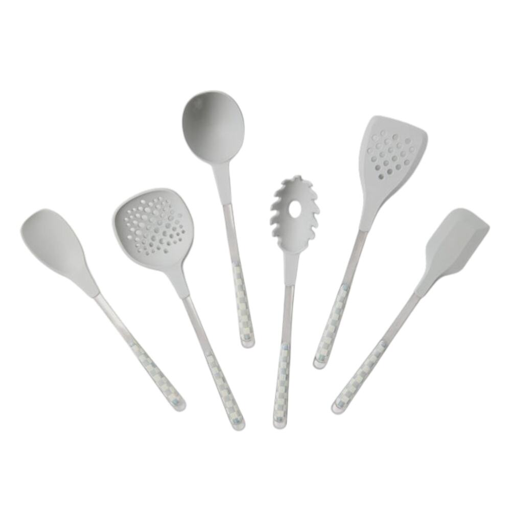 MACKENZIE-CHILDS Sterling Check Kitchen Utensil Set